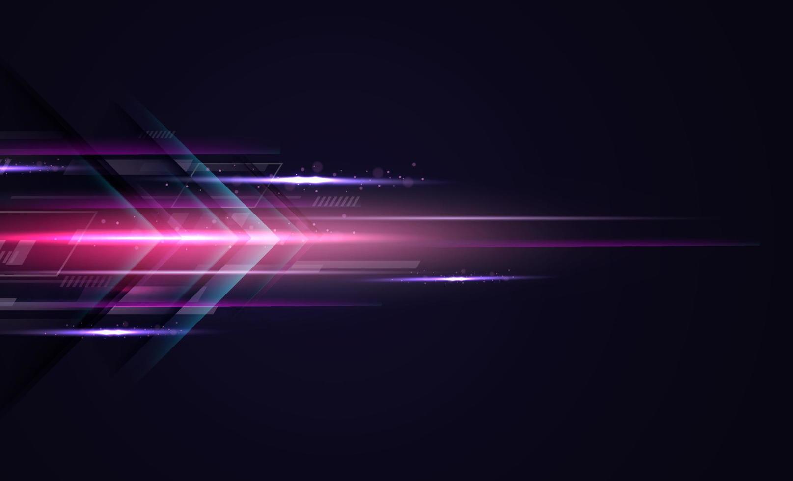 Abstract modern hight speed light arrow line technology effect. Modern abstract high speed motion. Colorful dynamic motion on a darkbackground. Vector illustration