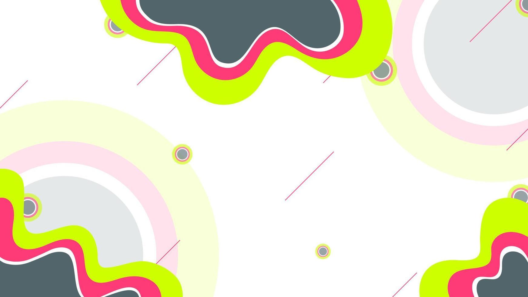 fondo abstracto de diseño pop y ondulado colorido para papel tapiz, página de inicio o banner de sitio web vector