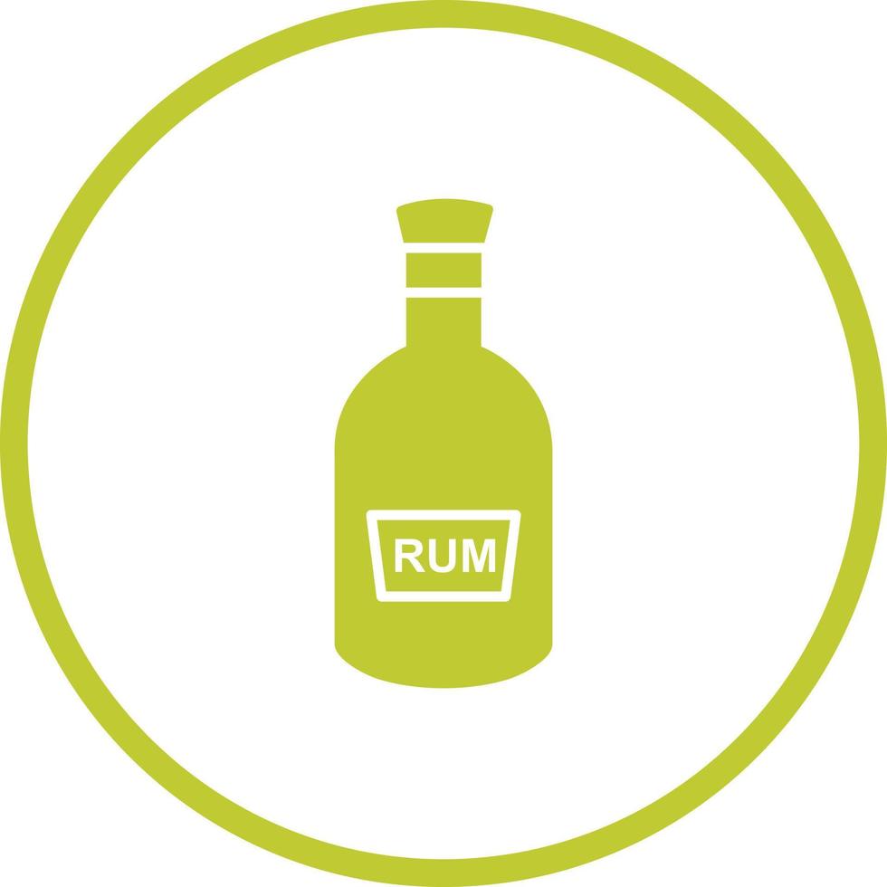 Bottle of Rum Vector Icon
