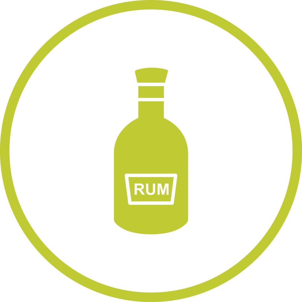 Bottle of Rum Vector Icon