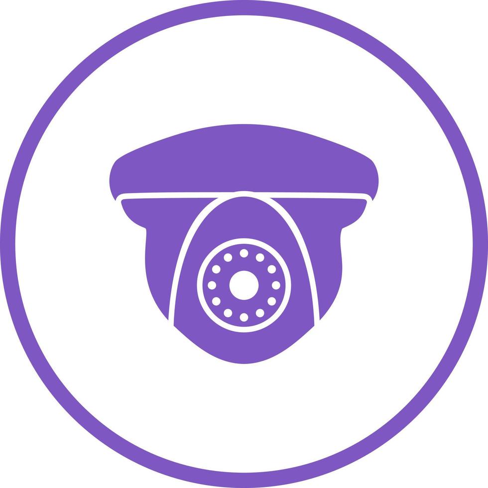 icono de vector de cámara de seguridad