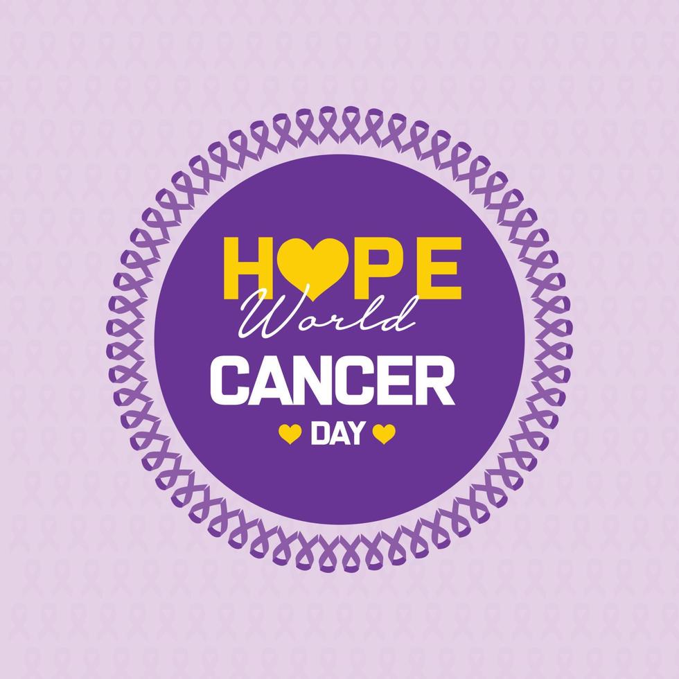 World Cancer day vector