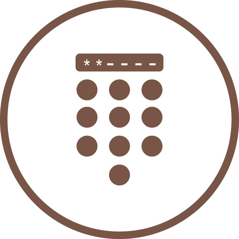 Passcode Lock Vector Icon