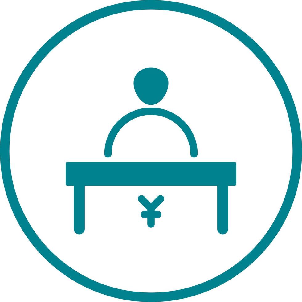 Cashier Vector Icon