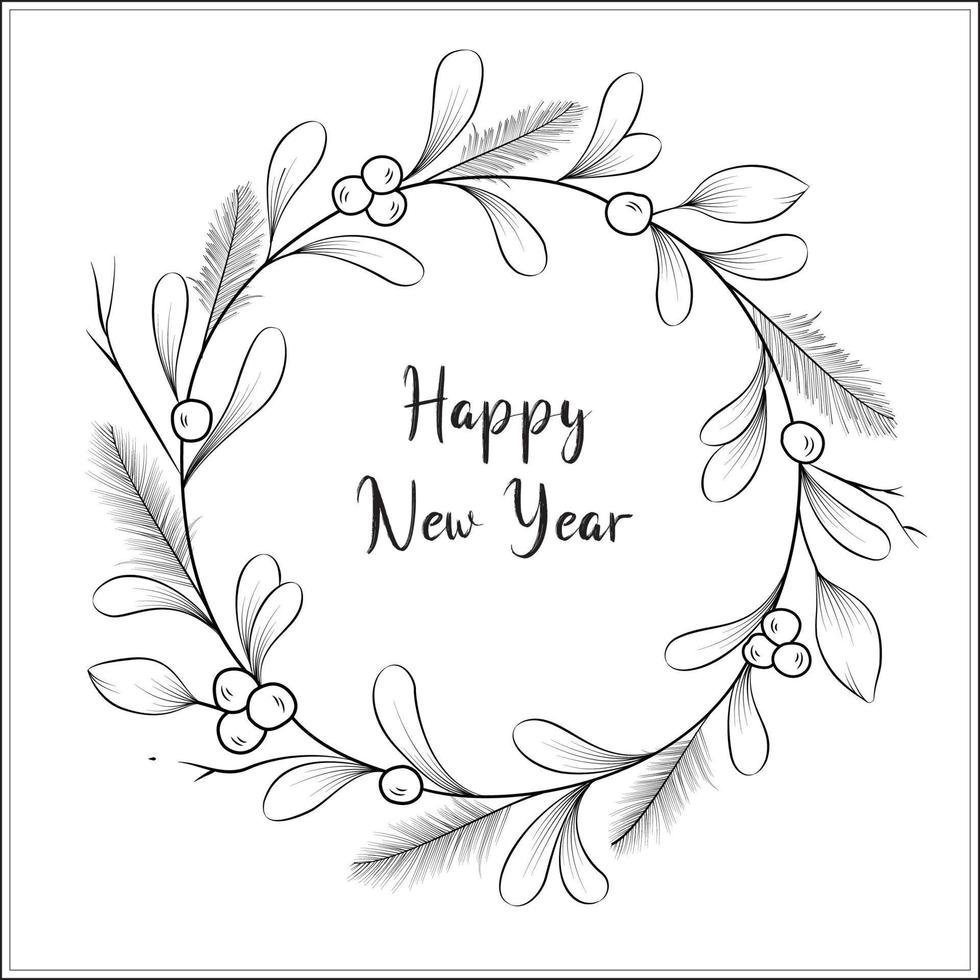 Hand drawn vector design floral border elements Pro Vector