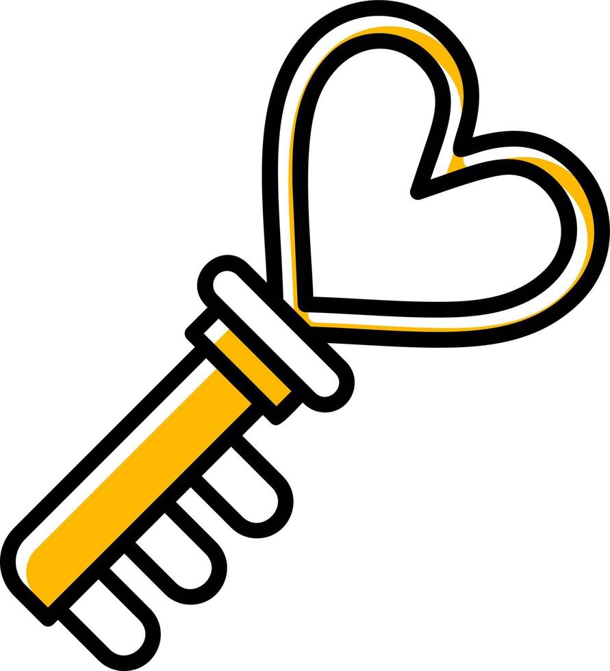 Love Key Creative Icon Design vector