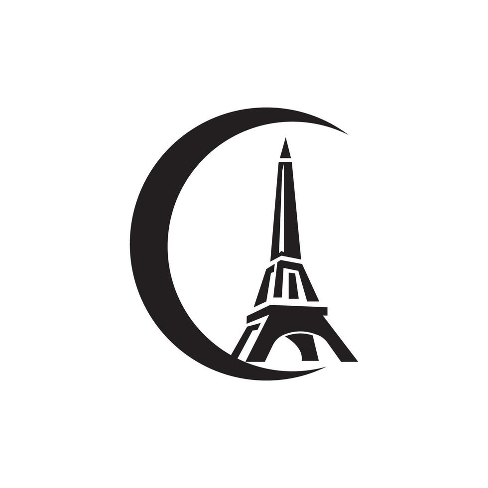 torre eiffel en paris. aislado sobre fondo blanco, diseño vectorial. vector