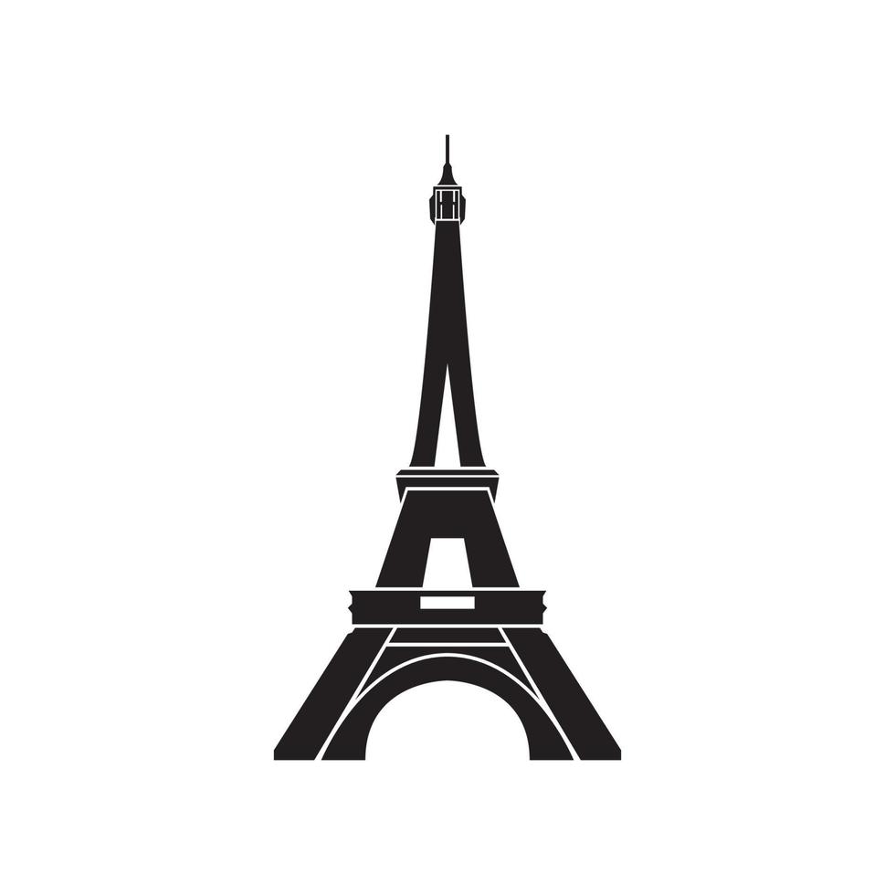 Eiffel tower in Paris. Isolated on white background,vector design. vector