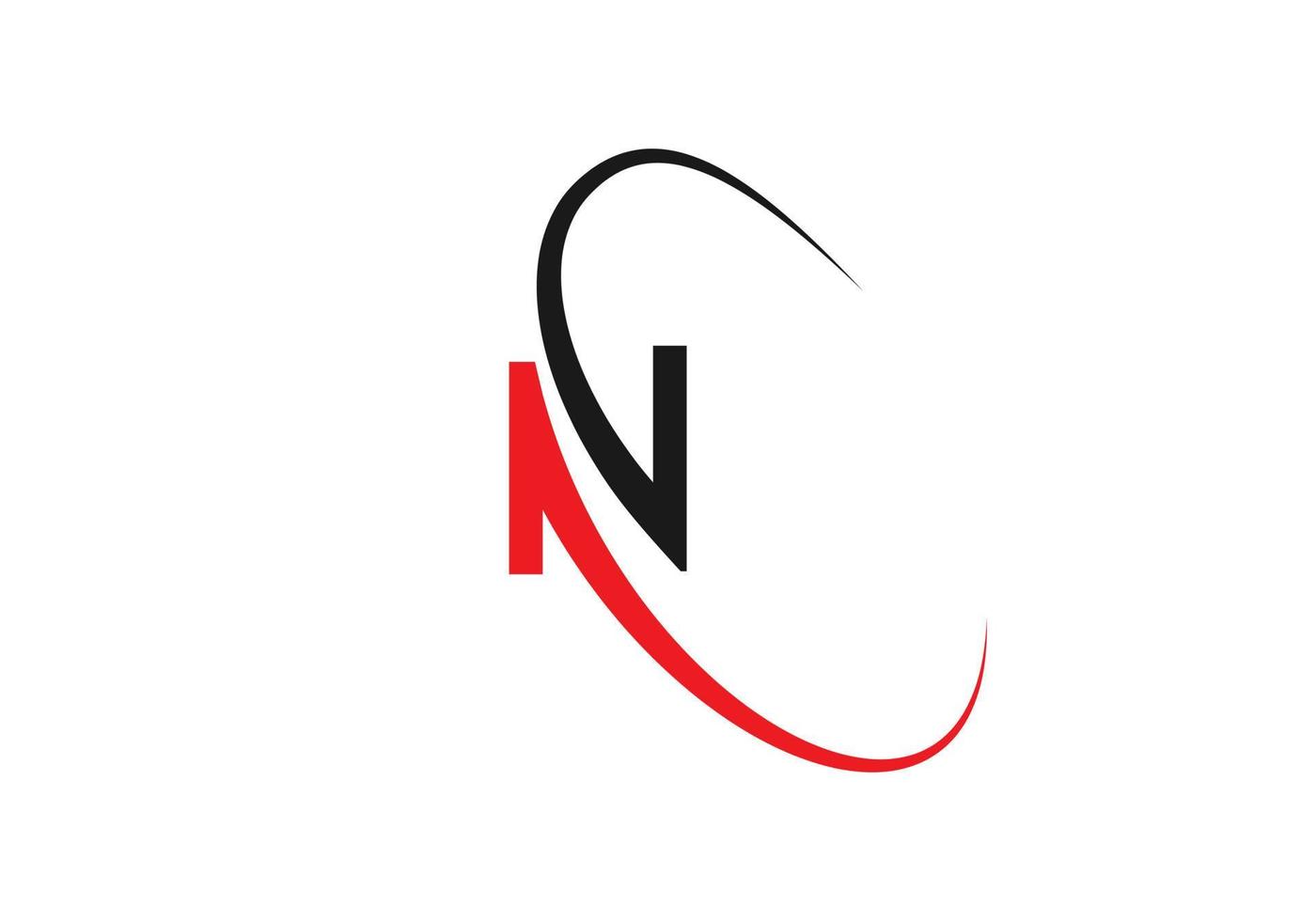 diseño creativo y moderno del logotipo de la letra n. norte. diseño de logotipo n, plantilla de logotipo n inicial vector