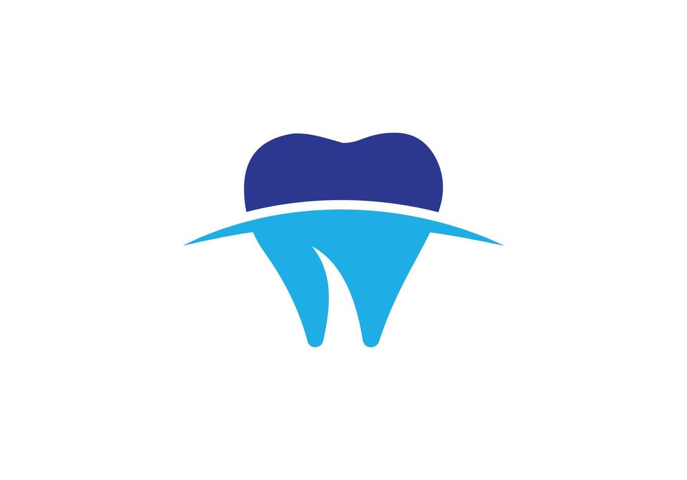 icono de dientes, vector de diseño de logotipo de dientes sobre fondo blanco. icono de salud y medicina