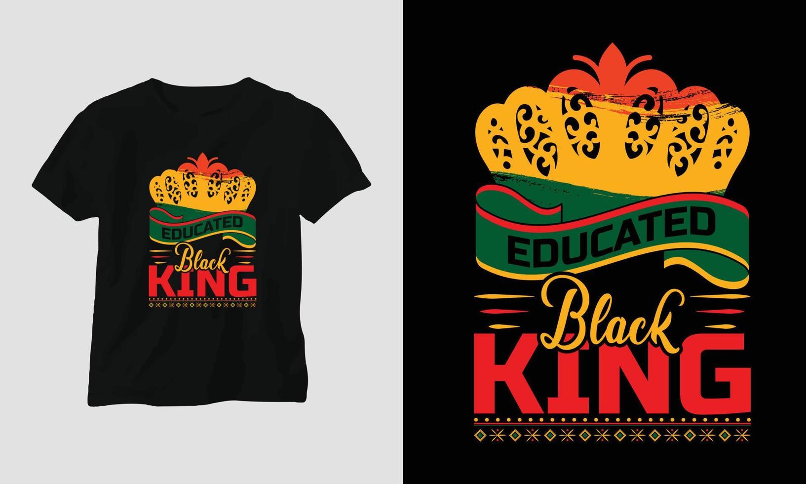 diseño de ropa y camisetas del mes de la historia negra. impresión vectorial, tipografía, afiche, emblema, festival vector