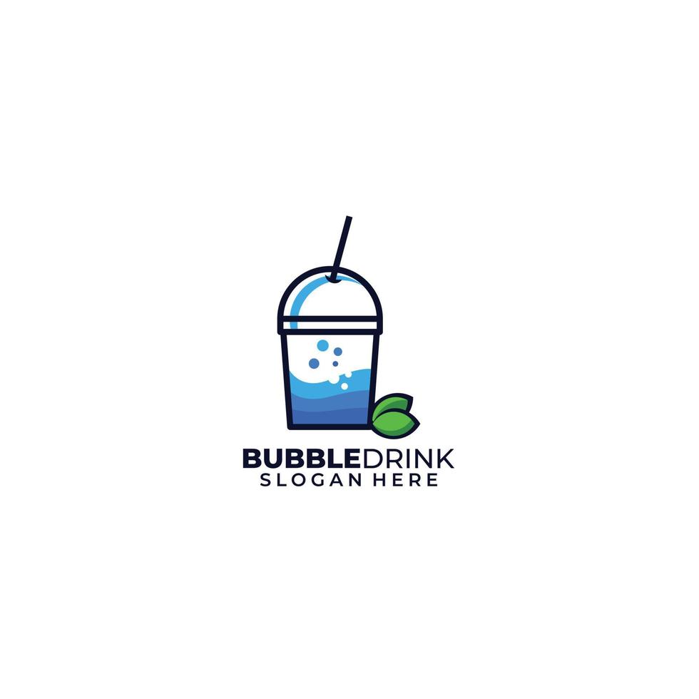 drink logo template logo gradient color symbol vector