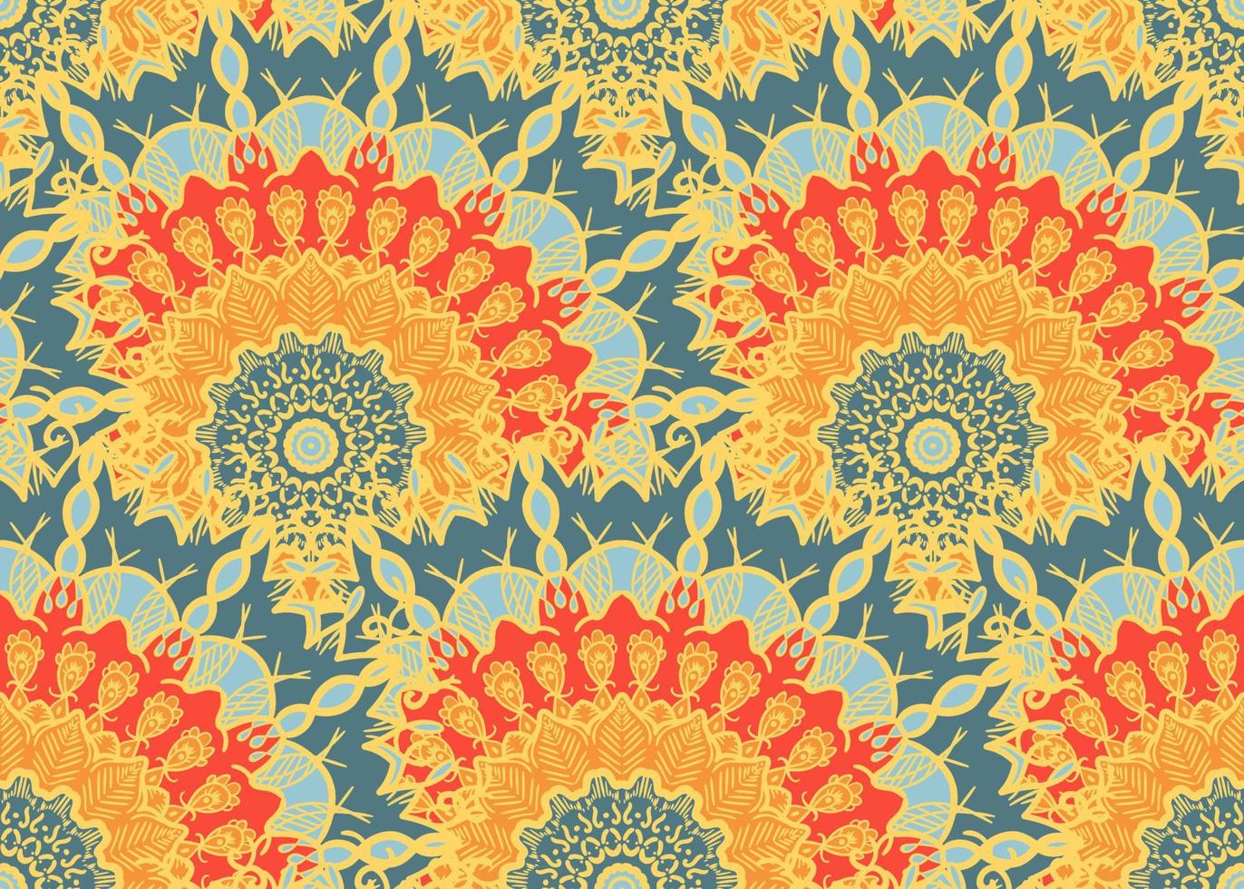 Mandala Seamless Pattern vector