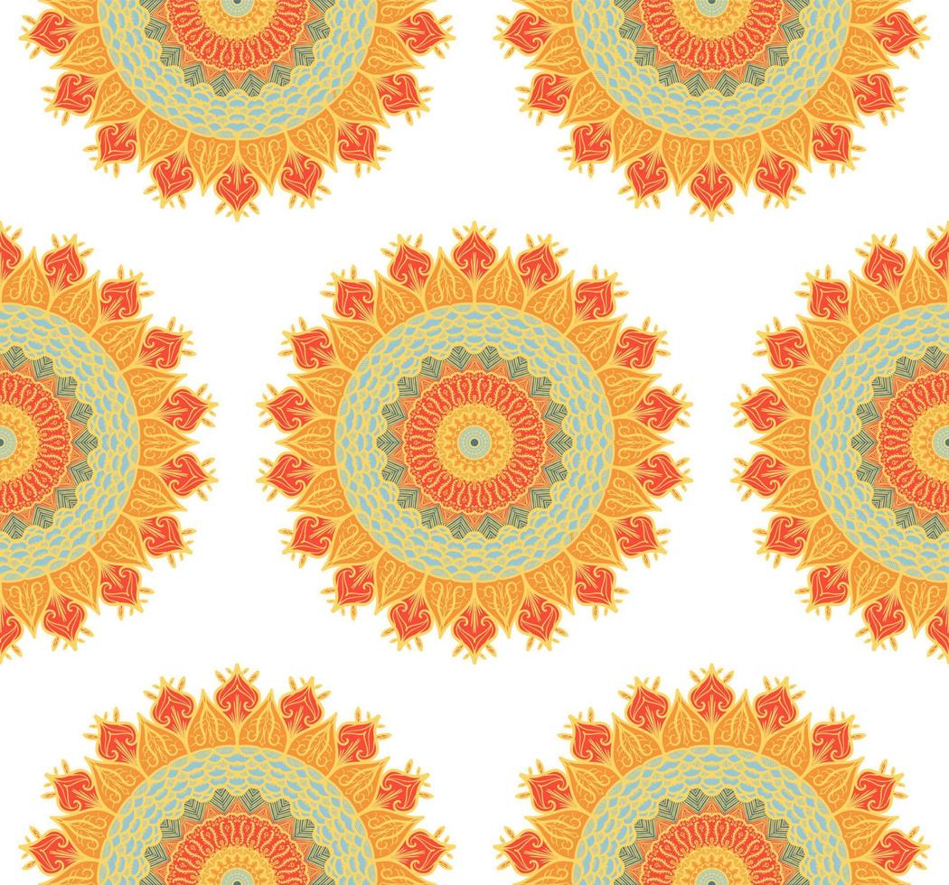 Mandala Seamless Pattern vector