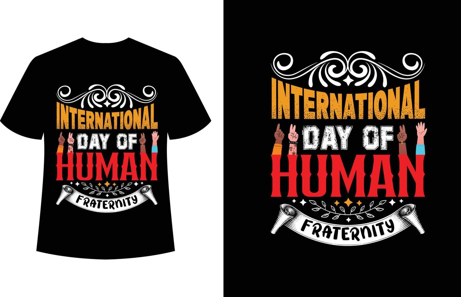 International Day of Human Fraternity vector