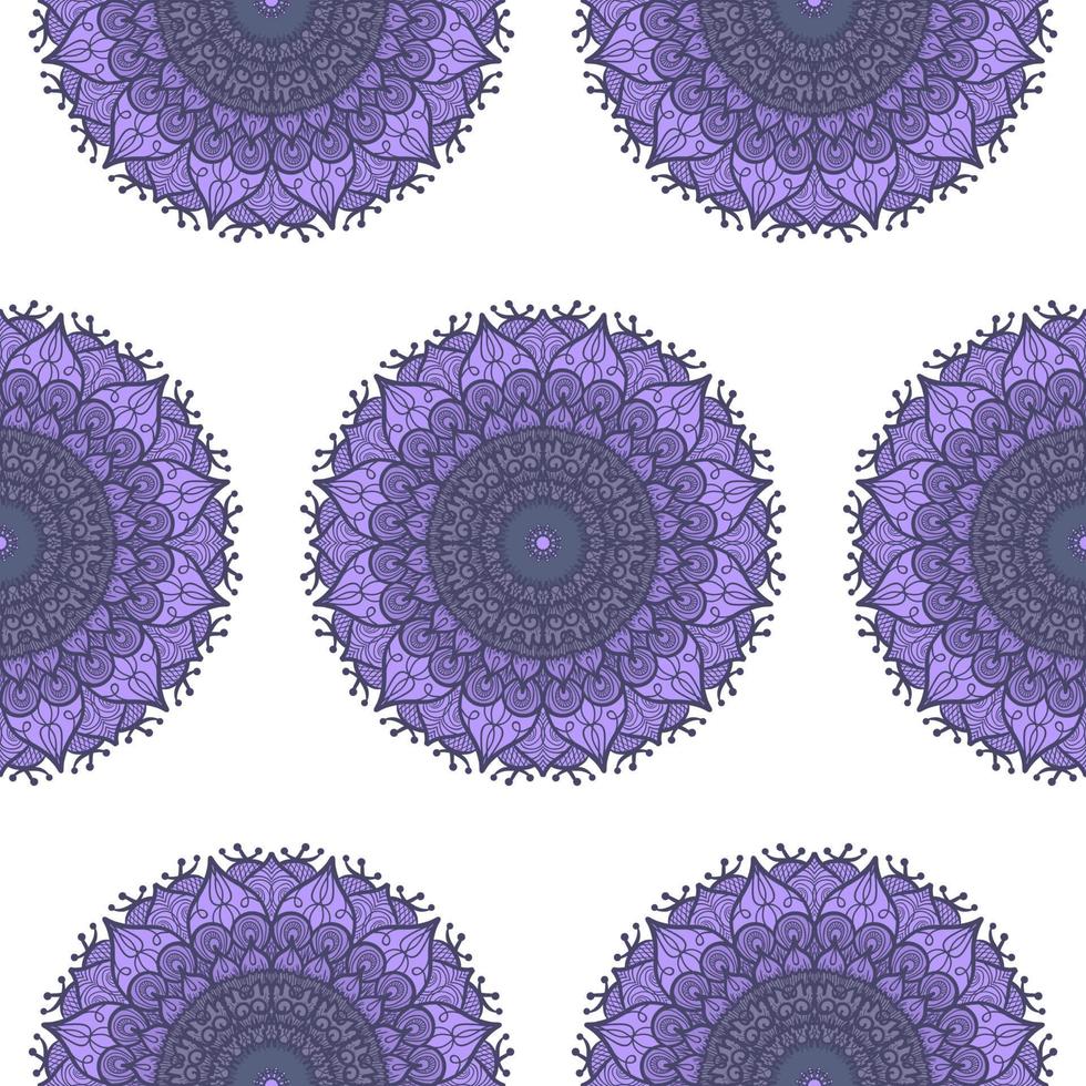 mandala de patrones sin fisuras vector