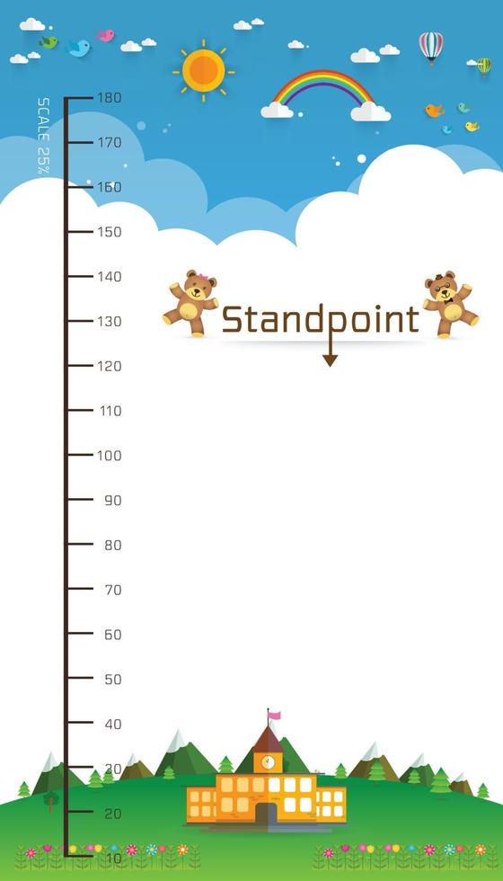 Background of Meter wall vector