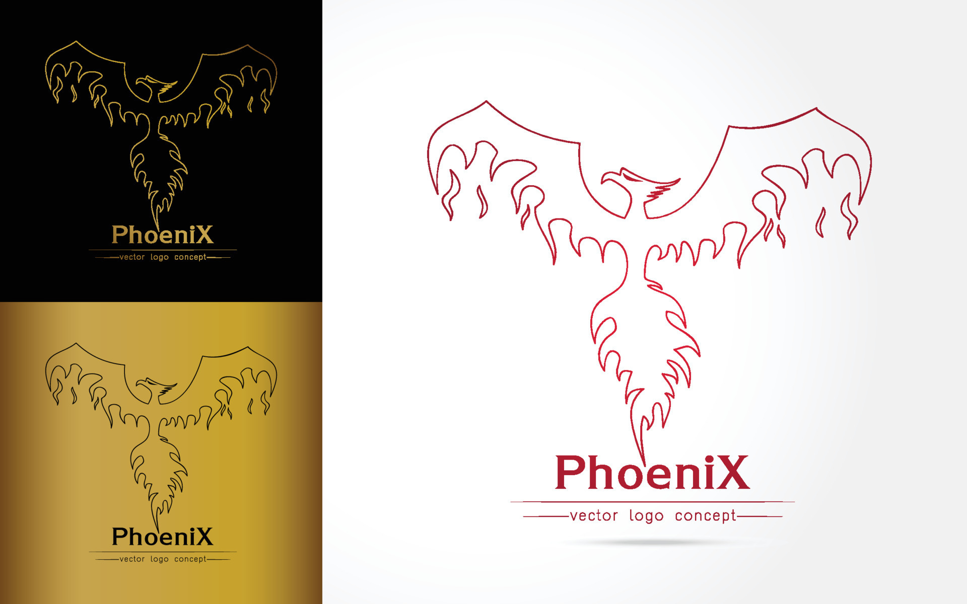 Phoenix logo vector 17130879 Vector Art at Vecteezy