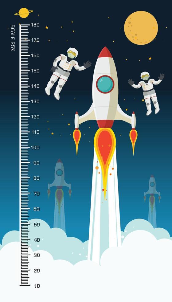 children height meter vector
