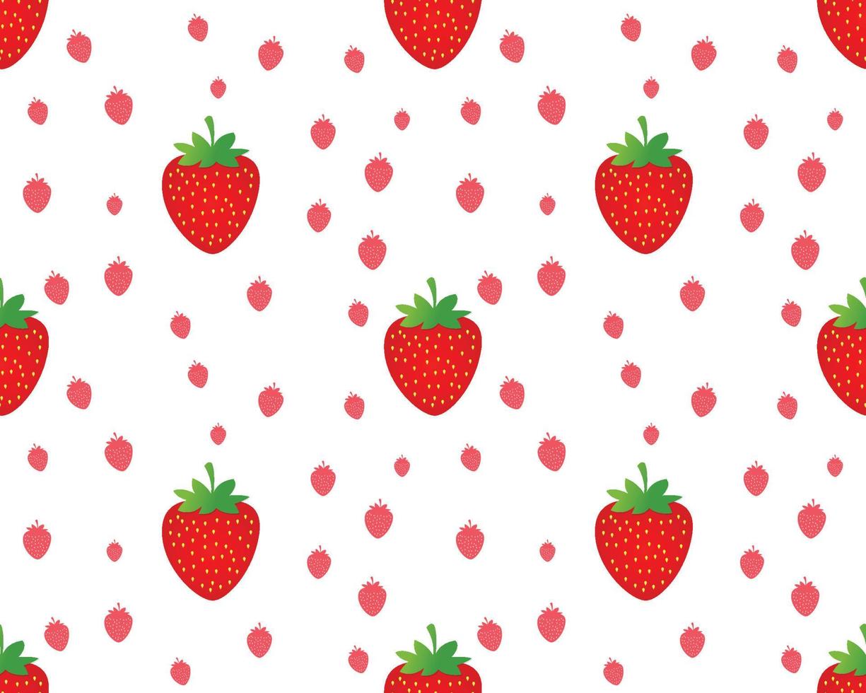 seamless strawberry pattern vector