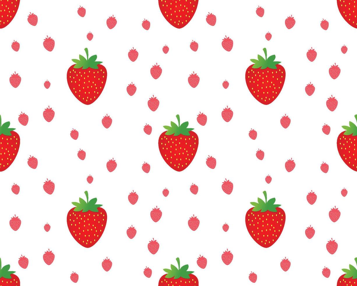 seamless strawberry pattern vector