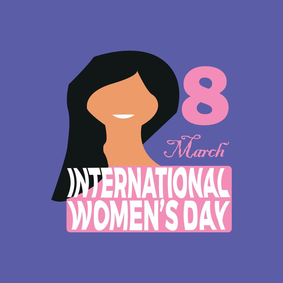 International women's day, t-shirt design ,poster, print, postcard and other uses vector