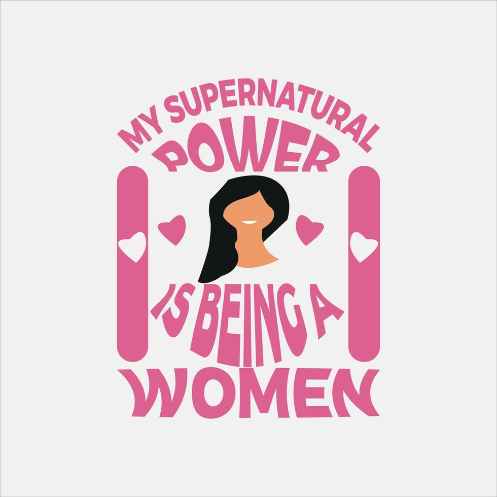 International women's day, t-shirt design ,poster, print, postcard and other uses vector