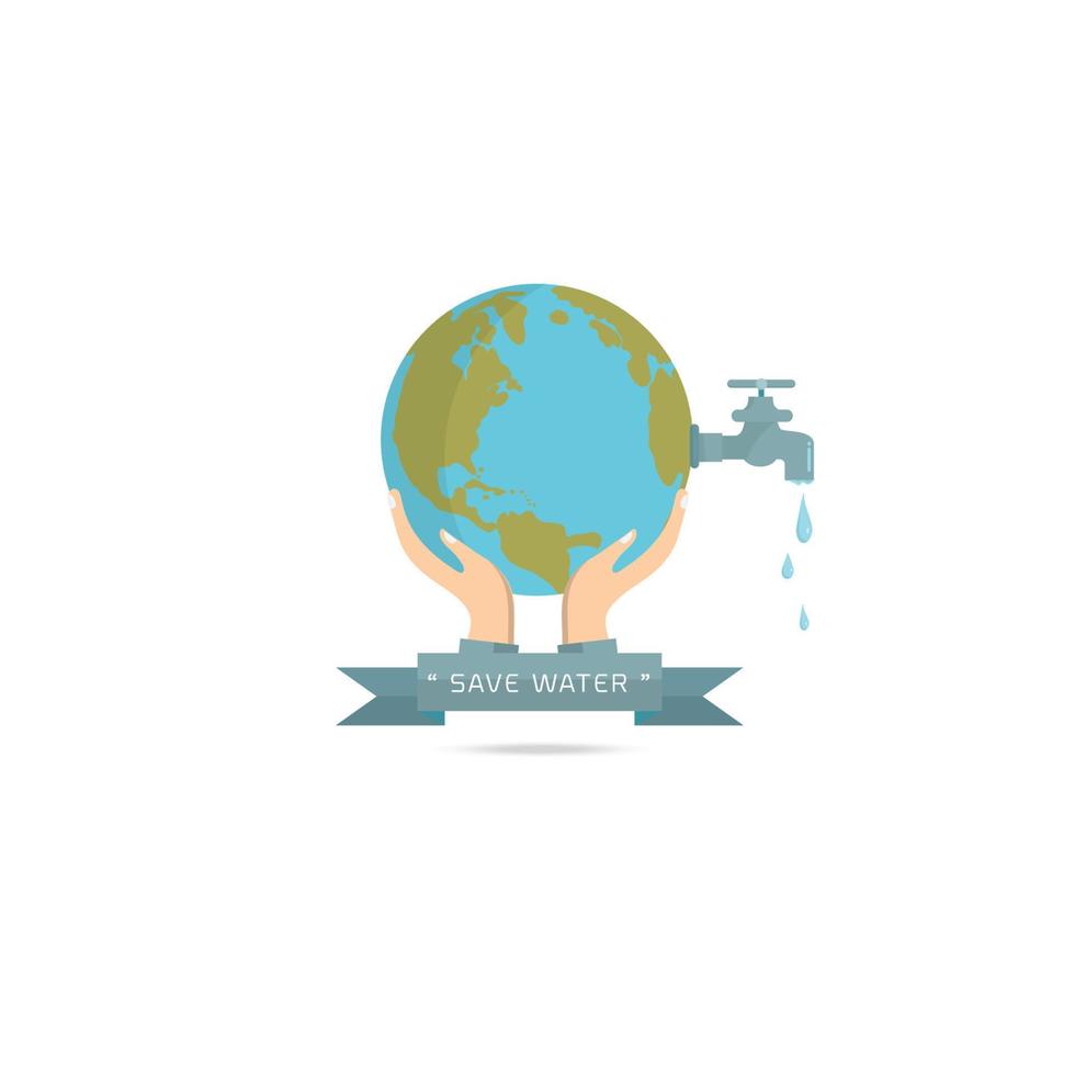 Save water design vector illustration