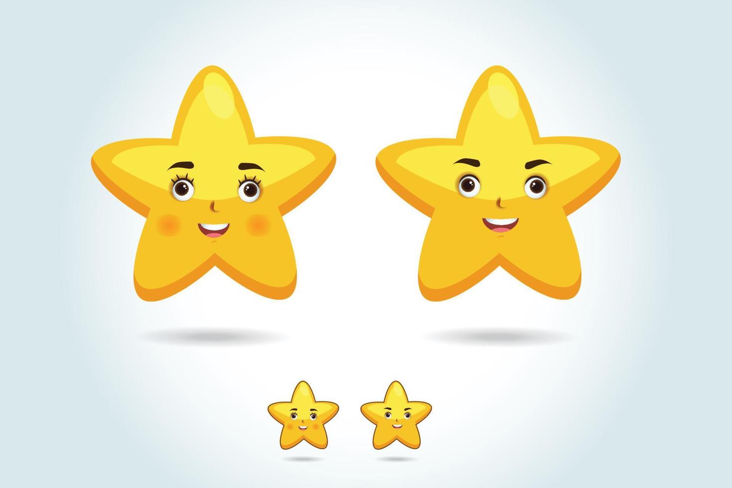 Cartoon Star Character vector illustration