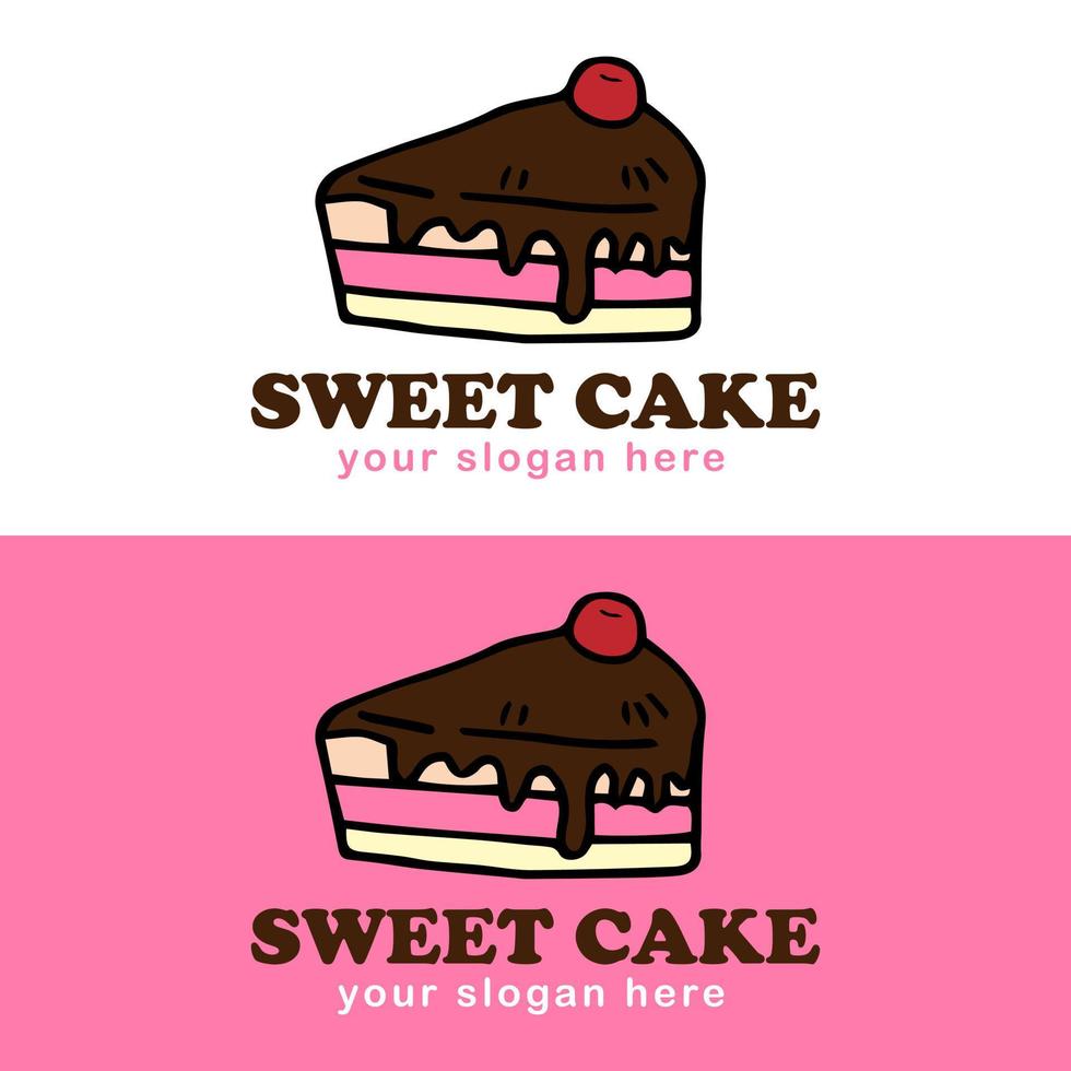 baking logo design template in two variation vector