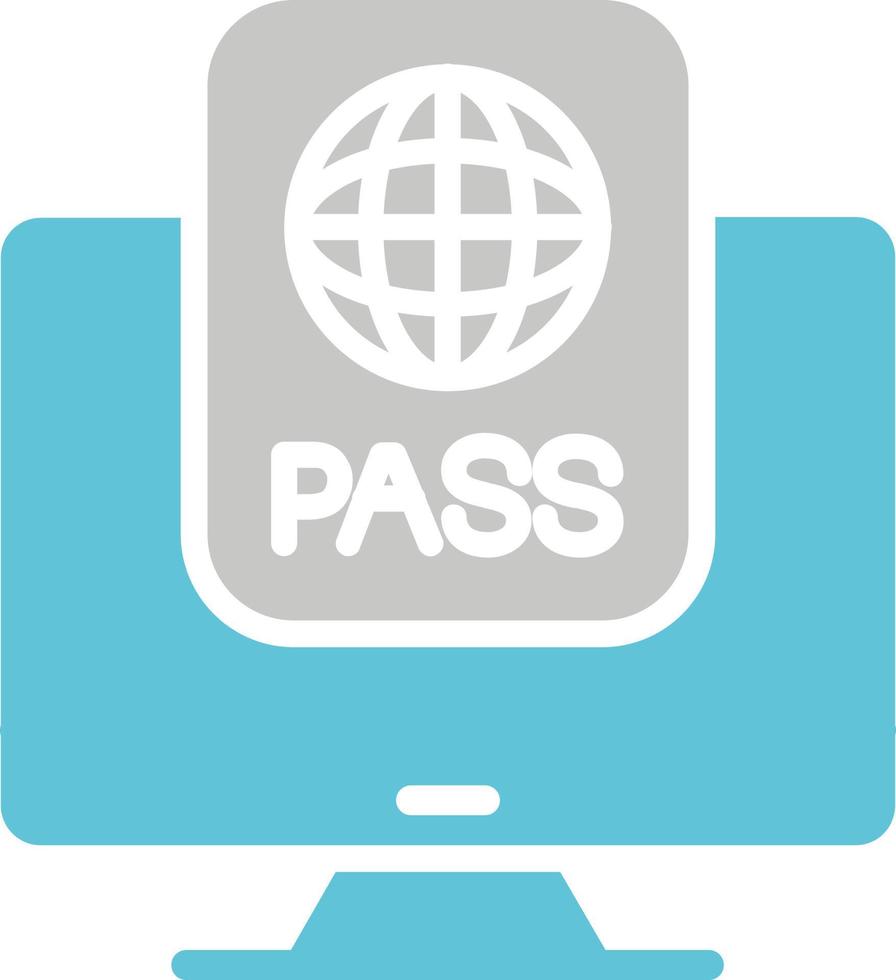 E - Passport Vector Icon