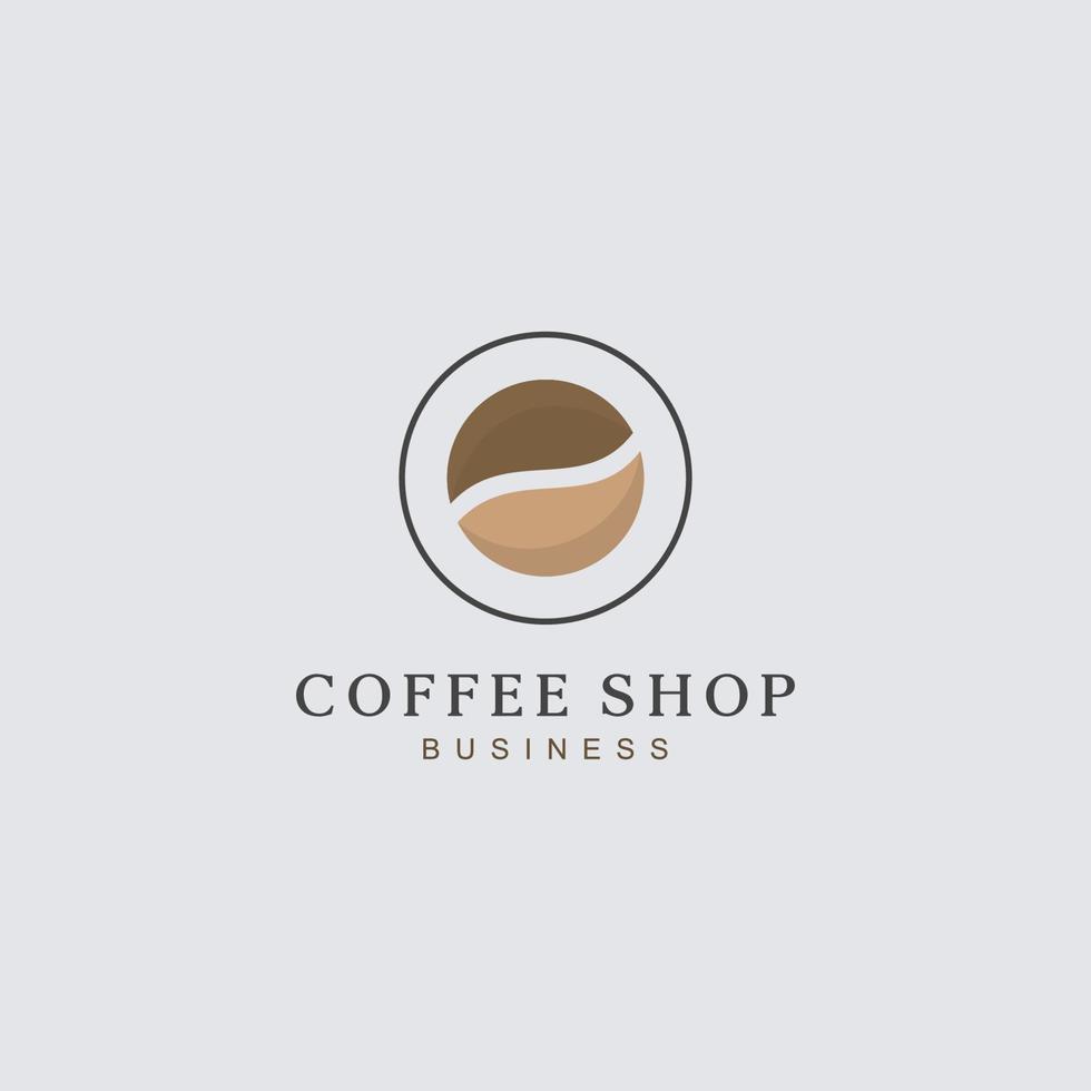 coffee shop logo design template vector