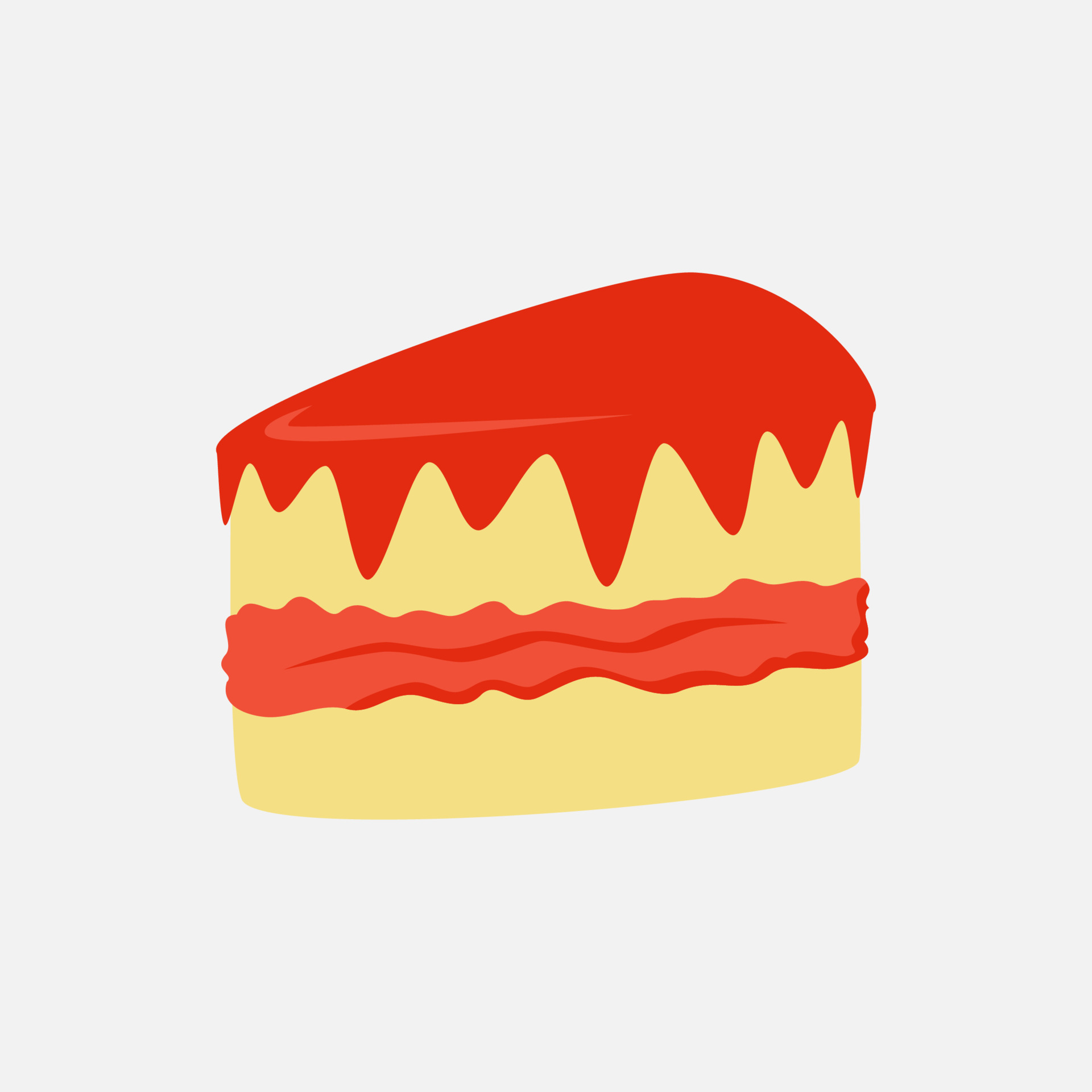 slice of cake clip art vector illustration for design decorations