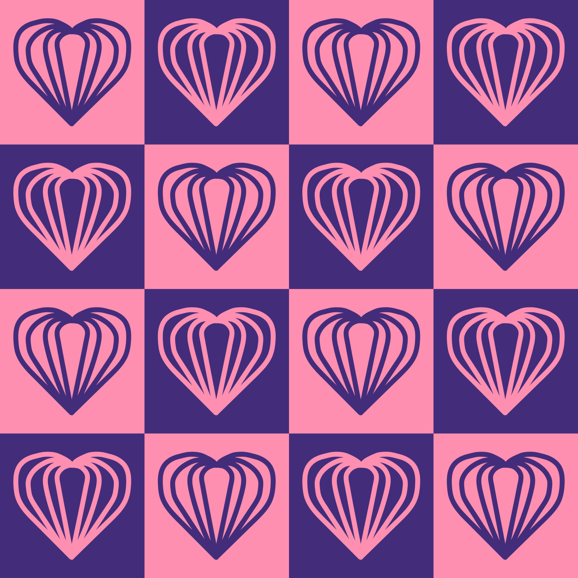 Valentine Day Pink Hearts Geometric Seamless Background , Pattern , Texture  for wrapping paper , cards , invitation , banner and decoration Stock  Vector Image & Art - Alamy