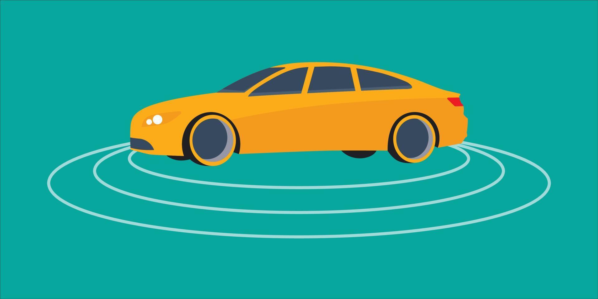 smart car, vector illustration