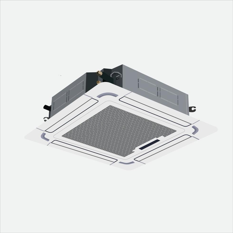 The air conditioning system. Vector illustration.