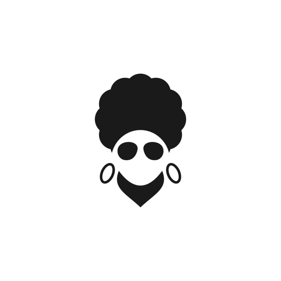 african woman lady silhouette vector