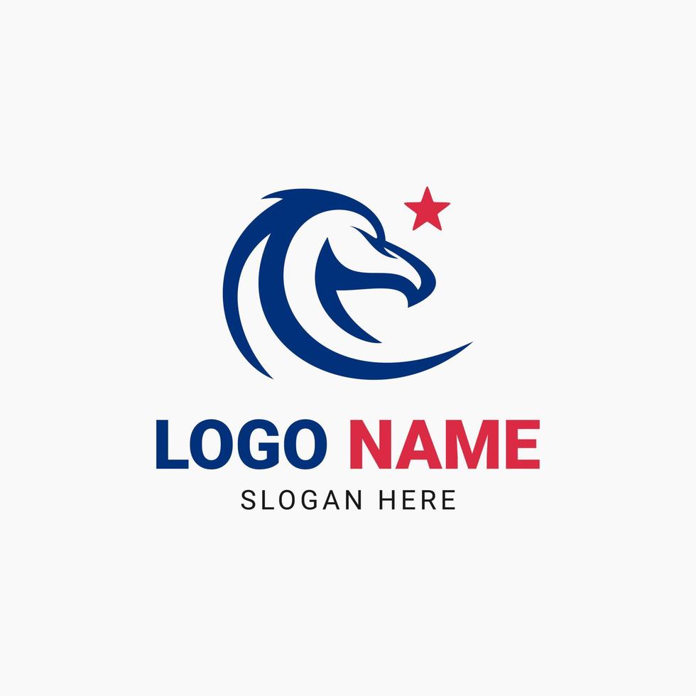 american eagle star logo vector