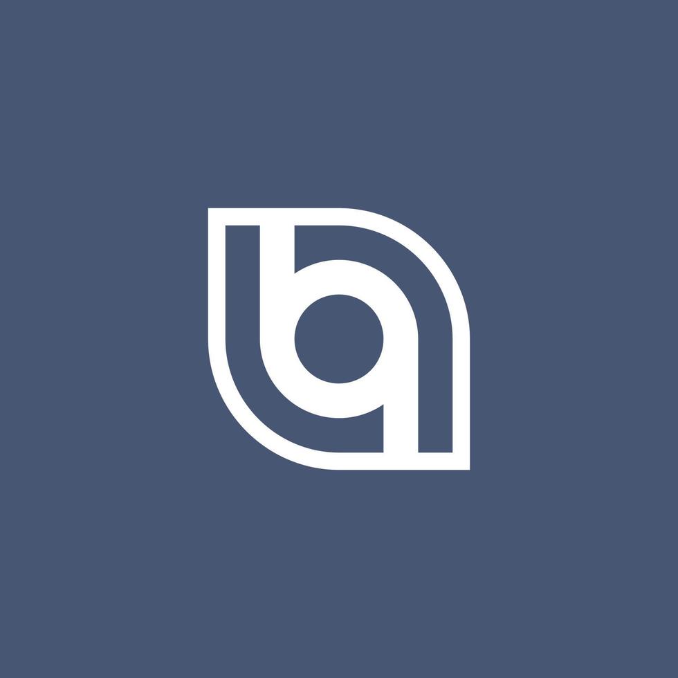 letter b q monogram logo vector