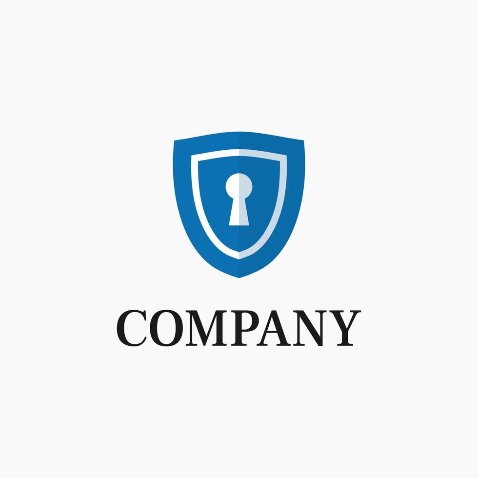 shield lock security logo vector