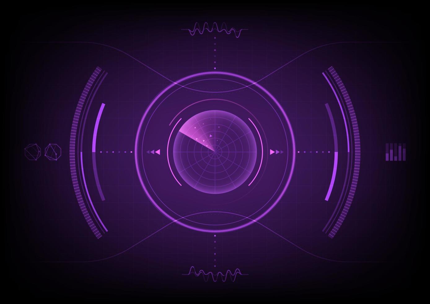 Futuristic HUD Circle Element technology vector background