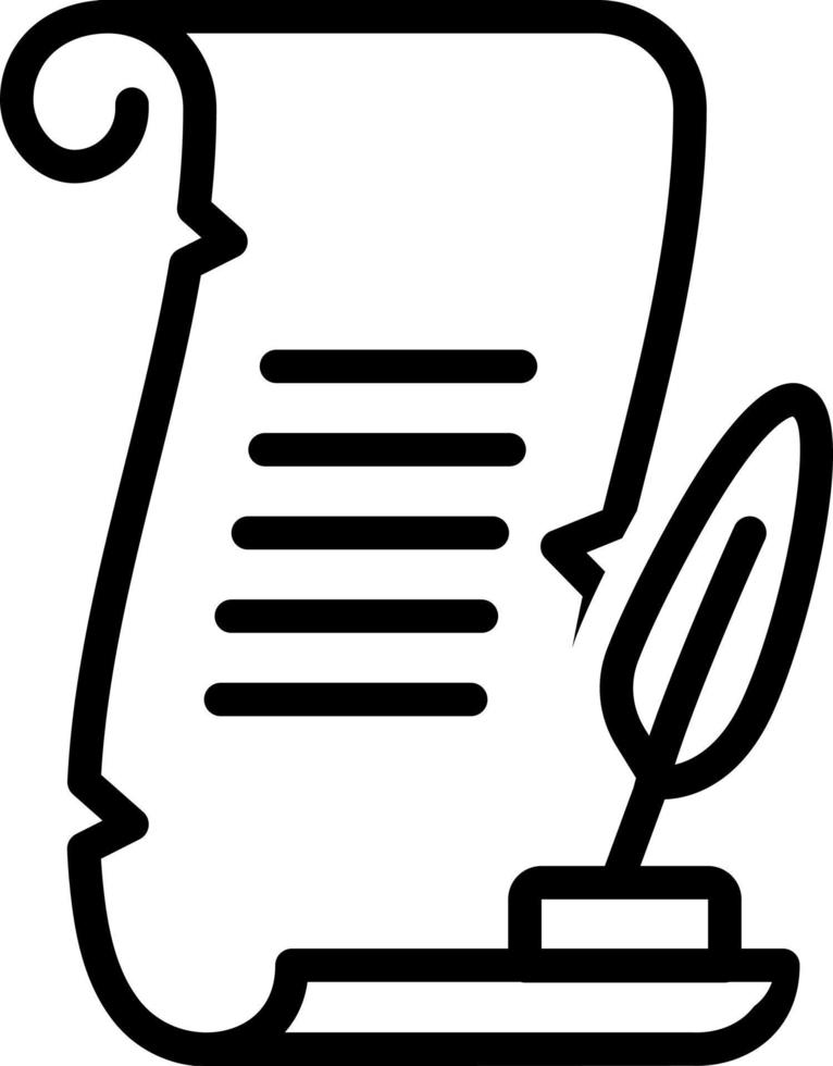 line icon for poems vector