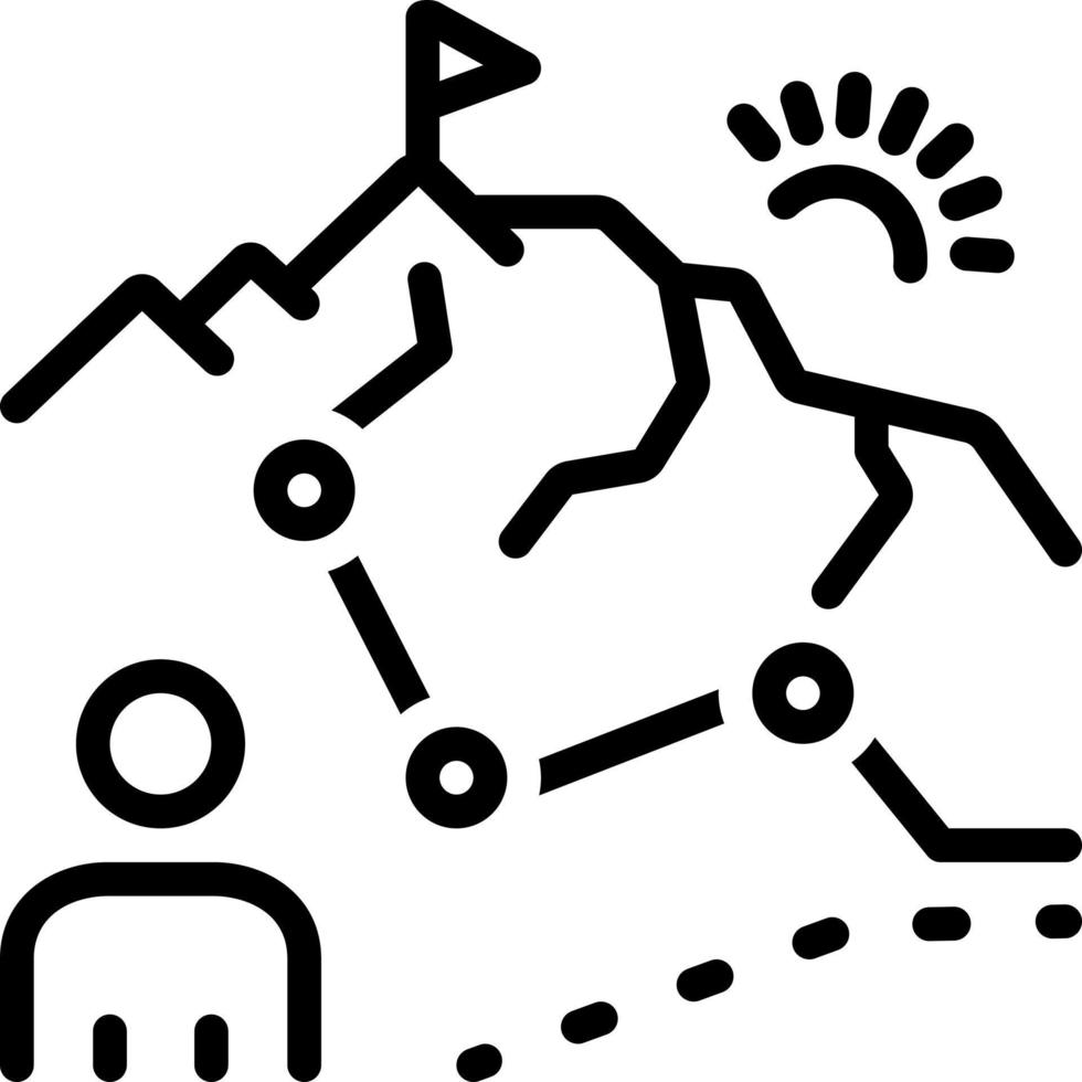 line icon for difficulties vector