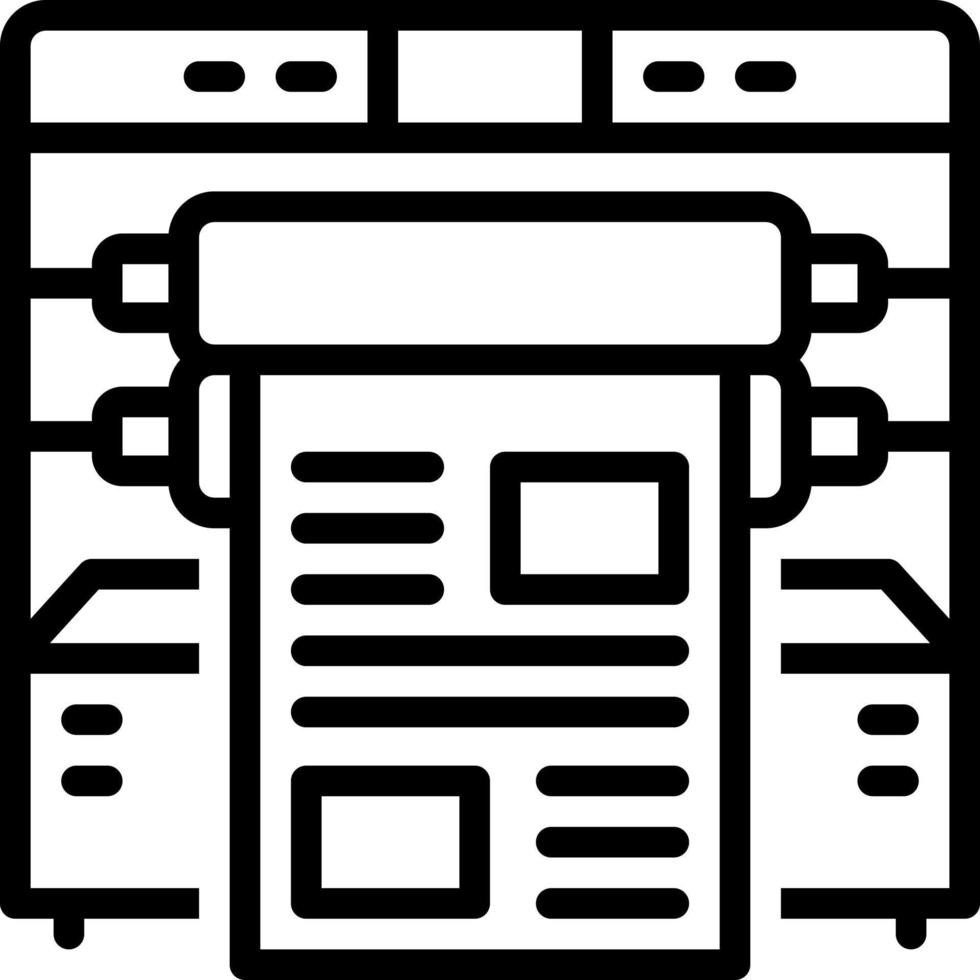 line icon for offset vector