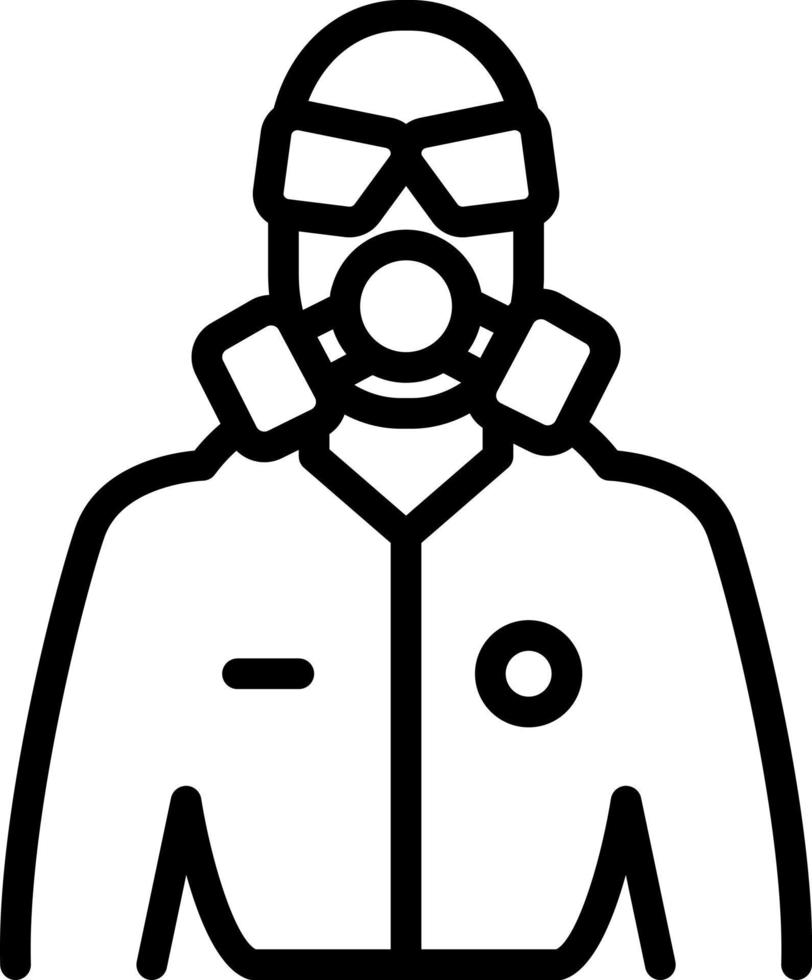 line icon for asbestos vector