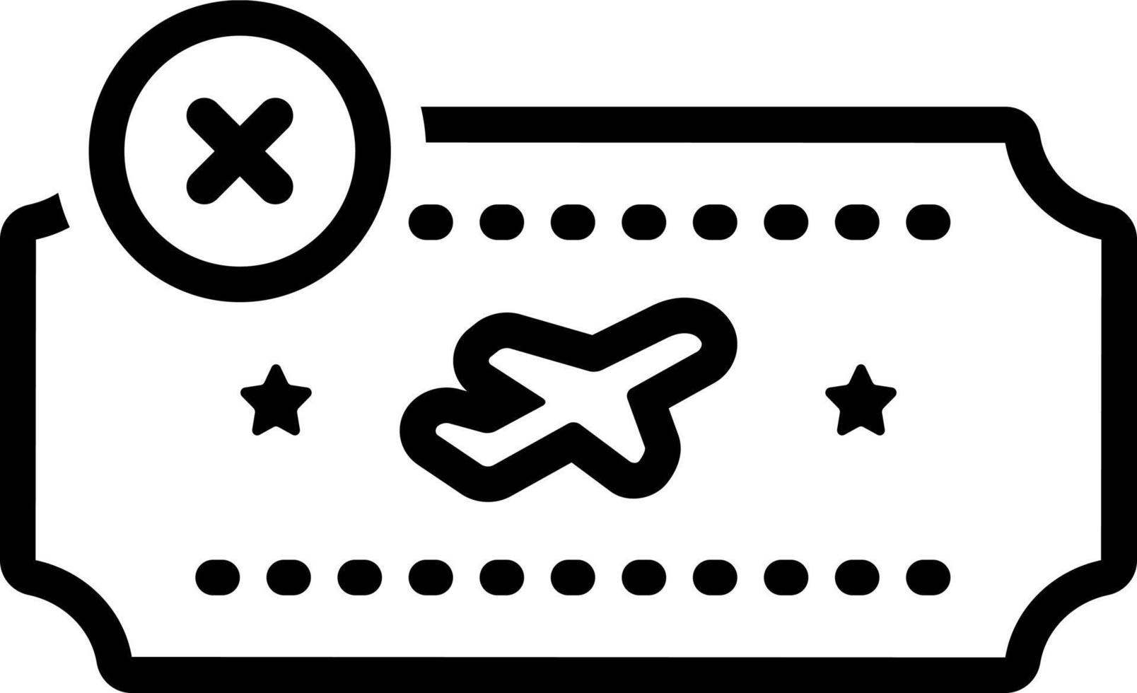 line icon for cancelled vector