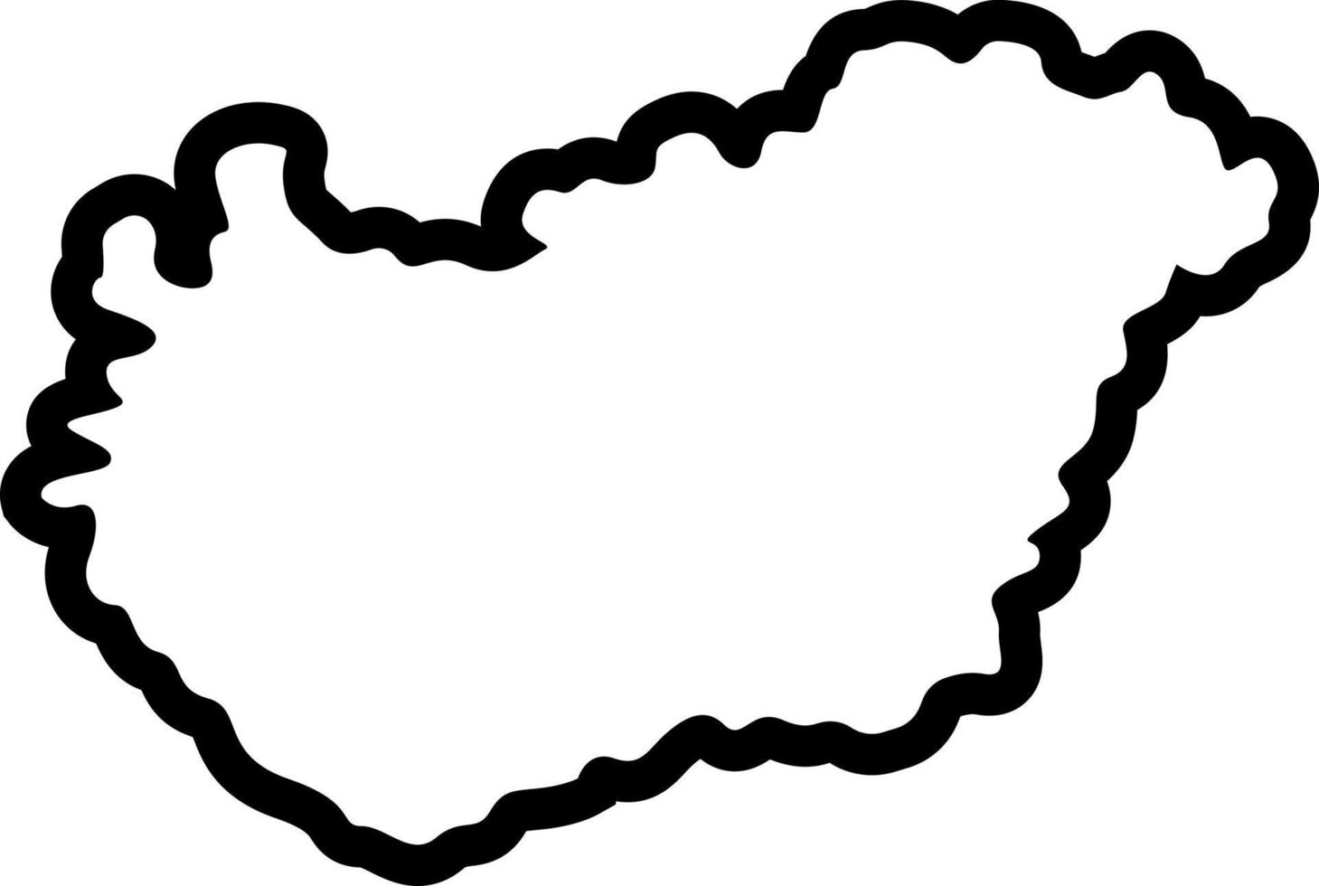 line icon for hungary vector