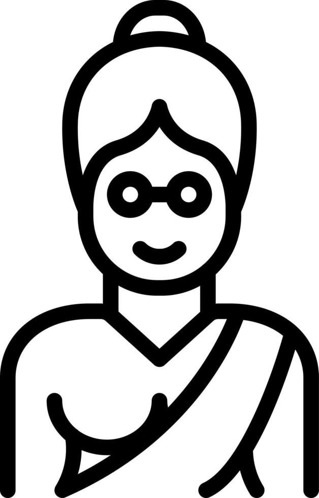 line icon for elder vector