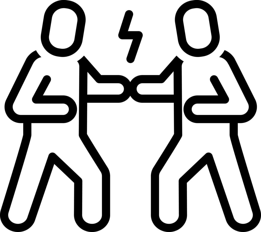 line icon for enemy vector