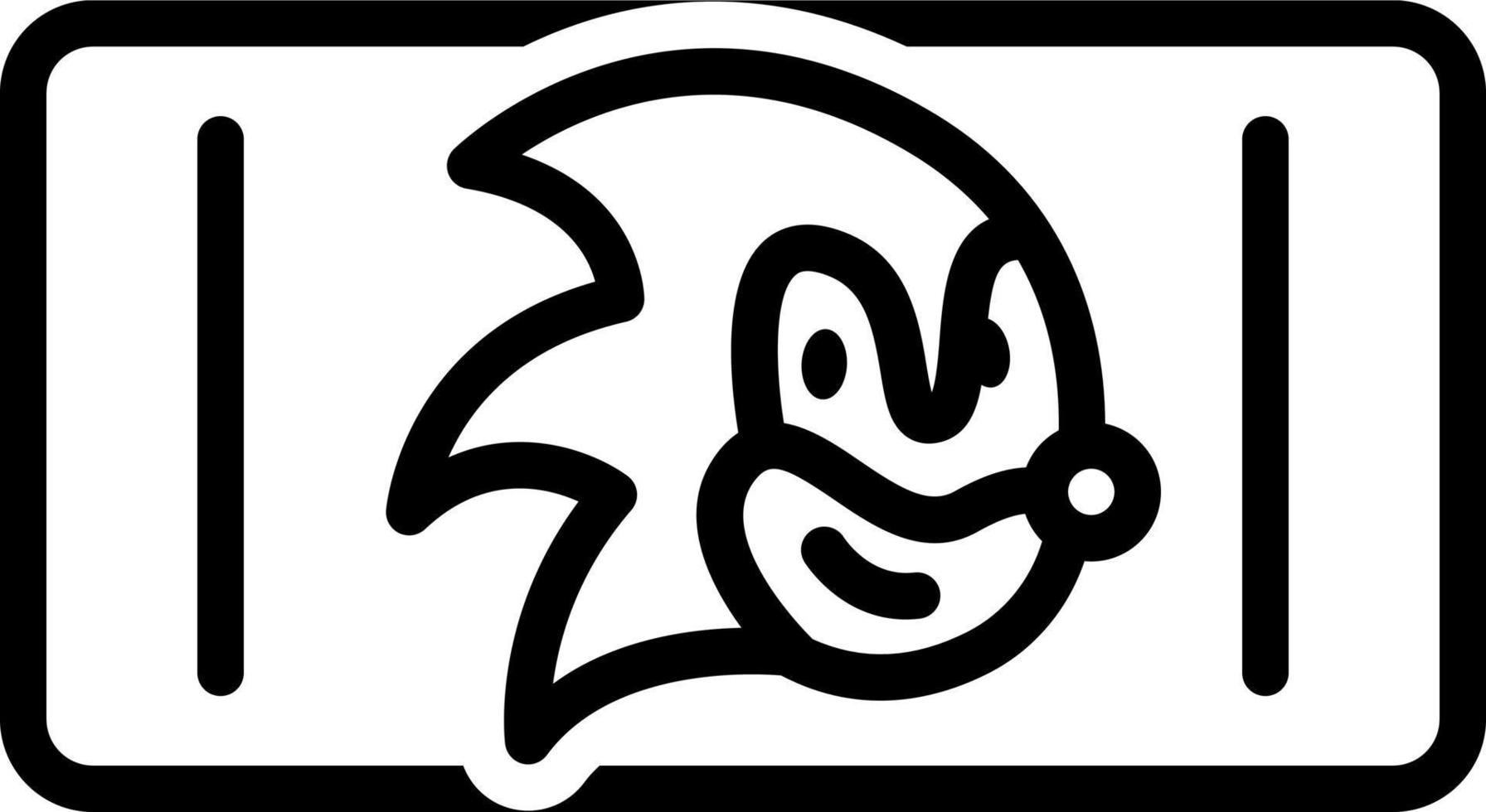 line icon for kids cartoon vector